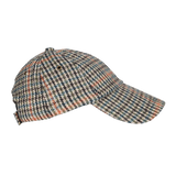 GORRA VISERA CUADROS GRIS