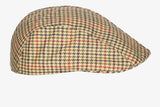GORRA CAMP. CUADROS MARRON/BURDEOS/VERDE