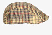 GORRA CAMP. CUADROS MARRON/BURDEOS/VERDE