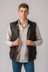 Chaleco Encerado York Gilet Marrón