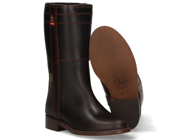 Bota campera de niño café Valverde del Camino