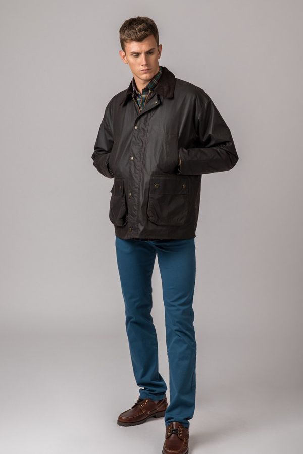 Chaqueta Encerada Burley Marrón