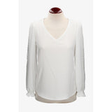 Blusa Plumeti con Encaje En Mangas