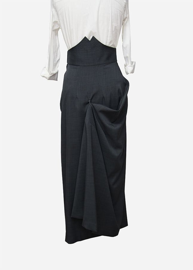 Falda de Amazona Menorca Gris Marengo