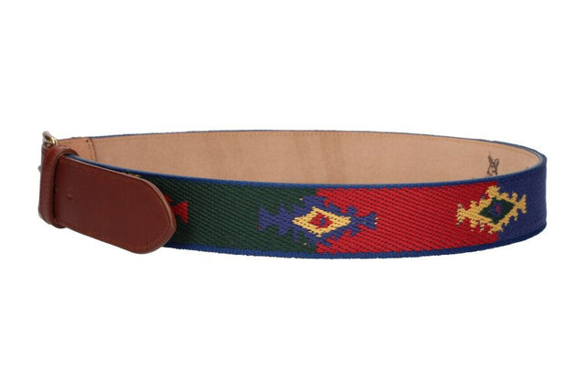 Cinturón Étnico Piel Multicolor