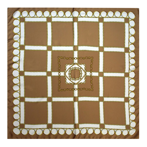 BROWN CHAIN HANDKERCHIEF