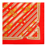 Écharpe à chaînes rouges