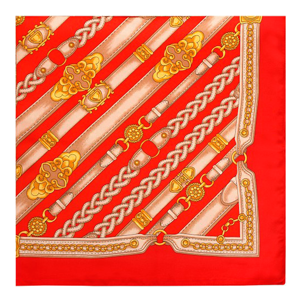 Écharpe à chaînes rouges