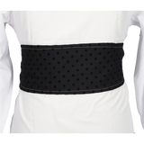 FAJÍN NEGRO LUNAR NEGRO TERCIOPELO