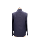 CAMISA BOTÓN LINO MARINO