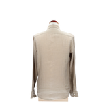 CAMISA BOTÓN LINO ARENA