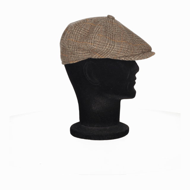 GORRA IRLANDESA CUADROS VERDE