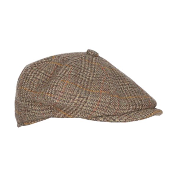 GORRA IRLANDESA CUADROS VERDE