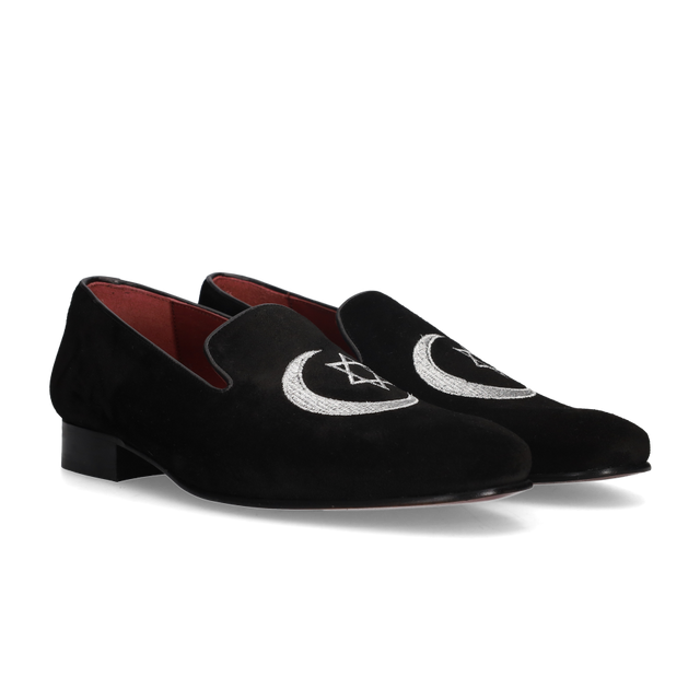 SLIPPERS NEGRO LUNA ESTRELLA