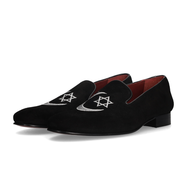 SLIPPERS NEGRO LUNA ESTRELLA