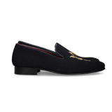 SLIPPERS AZUL BORDADO TRIDENTE