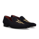 SLIPPERS AZUL BORDADO TRIDENTE