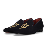 SLIPPERS AZUL BORDADO TRIDENTE