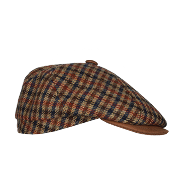 GORRA IRLANDESA CUADROS CAMEL