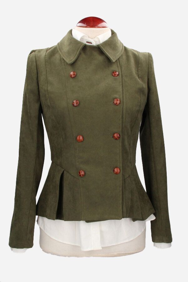 Chaqueta Paris Antelina Verde