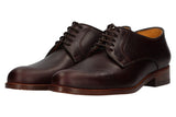 Zapato con Cordones Ternera Marrón Oscuro Valverde del Camino