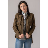 Chaqueta Encerada Pockets Camel