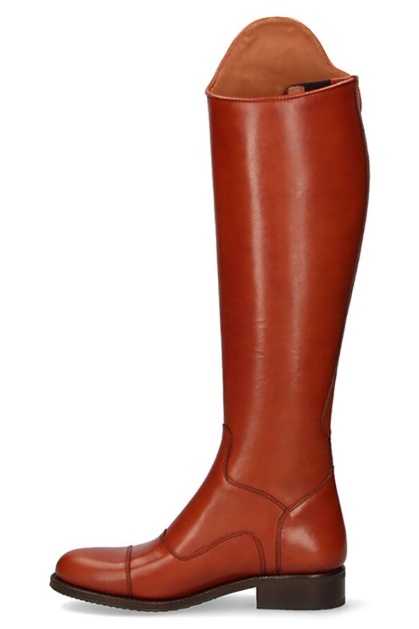 Bota Hípica Mujer con Elástico Cuero