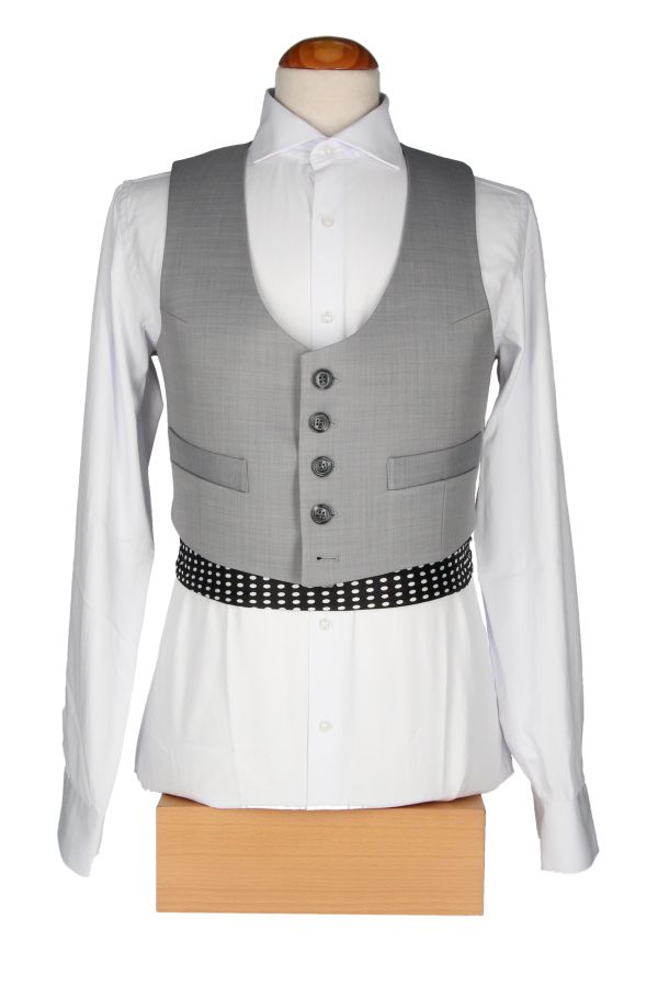 Chaqueta y Chalequillo Gris Perla