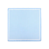 Light Blue Scarf with Polka Dots