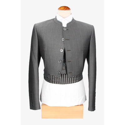 Veste et gilet gris moyen