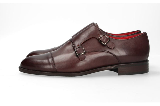 Zapato Doble Hebilla Marrón