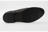Zapato Doble Hebilla Espiga Negro