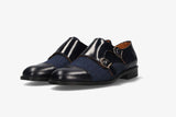 Two Buckles Antik Blue-Blue Herringbone Tuft