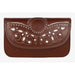 Rociero bag embroidered with white thread