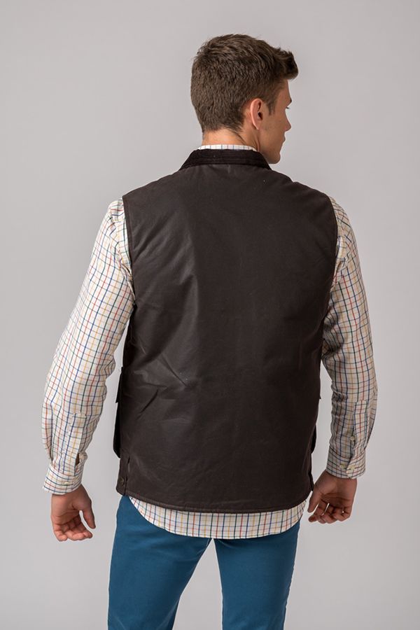 Chaleco Encerado York Gilet Marrón