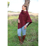Poncho Toffee Burdeos