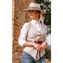 WOMEN'S POPLIN/LYCRA SHIRT WHITE