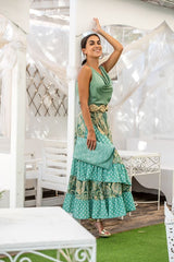 Falda Pareo Verde