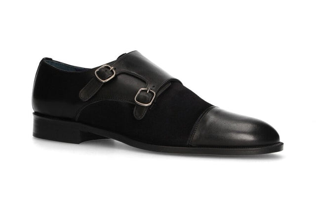 Zapato Doble Hebilla Negro