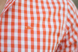 Camisa Pescatore Cuadros Naranja