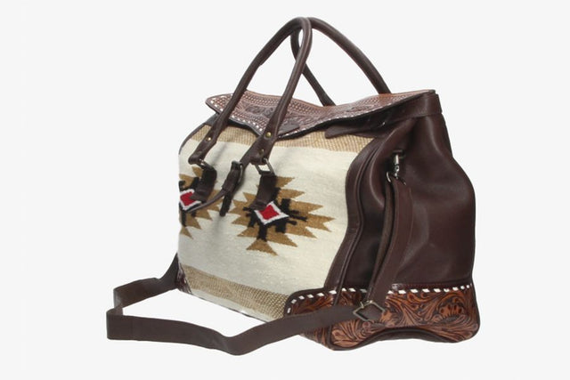 Bolso de Viaje Étnico con Broche