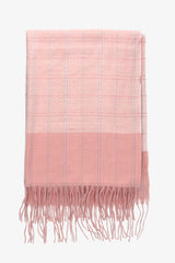 Bufanda Cuadros Finos Rosa