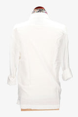 Camisa cubana lino blanco