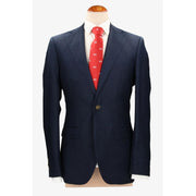 Blazer en lin bleu marine