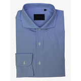 Camisa Vestir Vichy Celeste