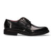 Black Leather Blucher with Rubber Sole