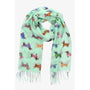 FOULARD PERROS VERDE CLARO