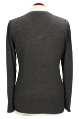 Jersey Cuello Pico Gris