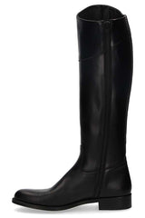 Black Equestrian Boot with Inner Zipper Valverde del Camino