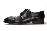 Blucher Cordones Negro con Corte En La Pala